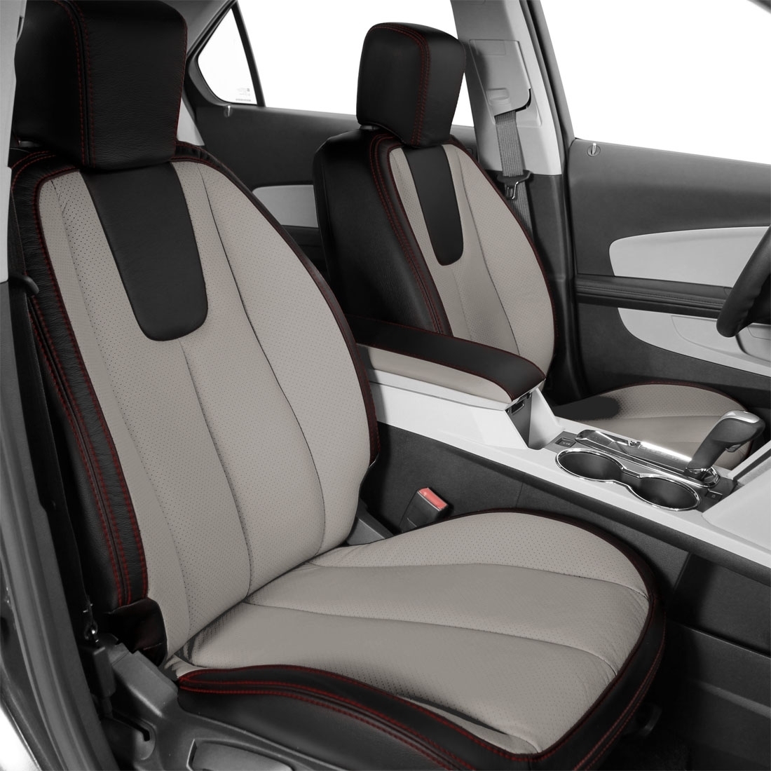 BLACK wrap, DOVE GREY Insert, Perf Inserts, RED double stitching