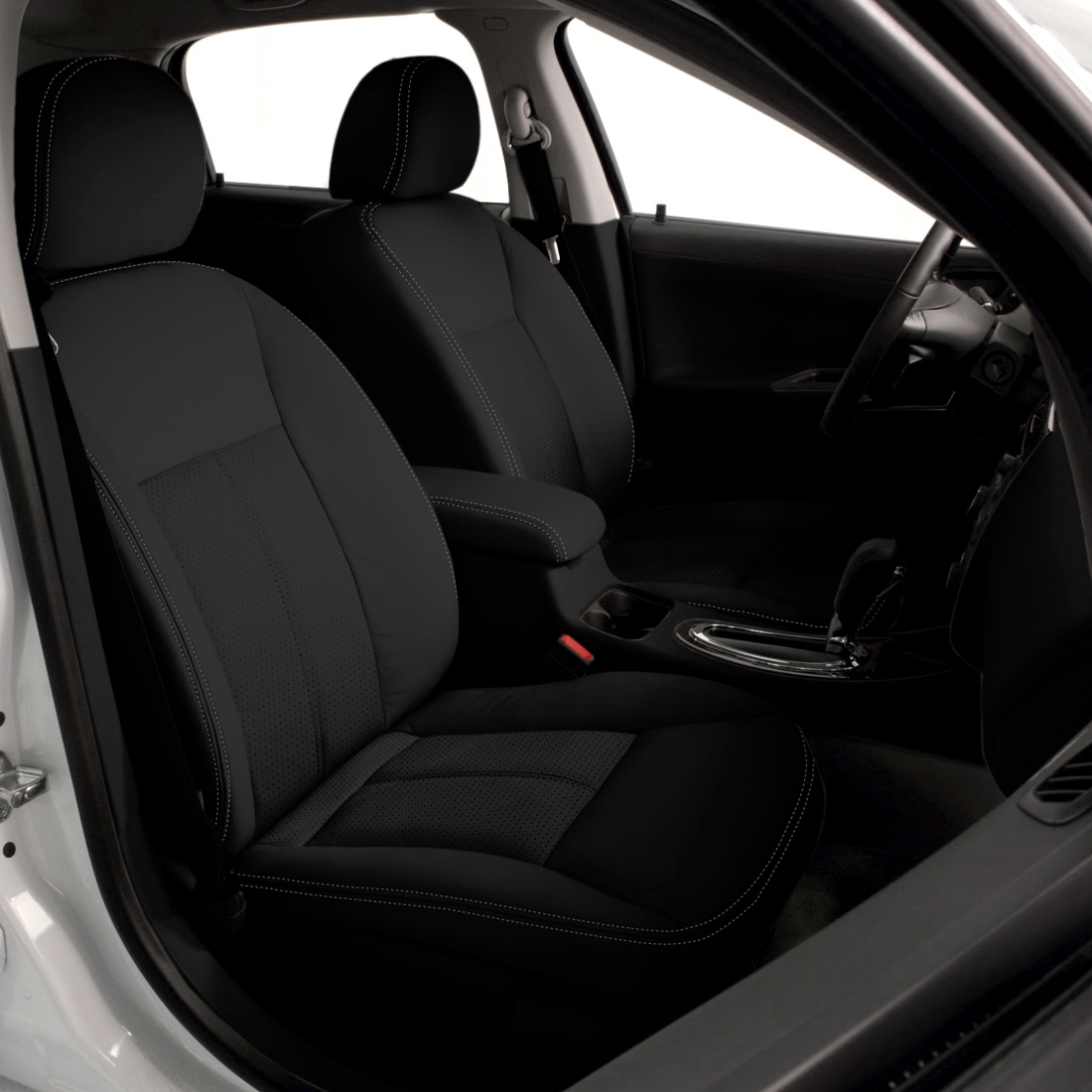BLACK wrap, Perf Inserts, LT GREY double stitching