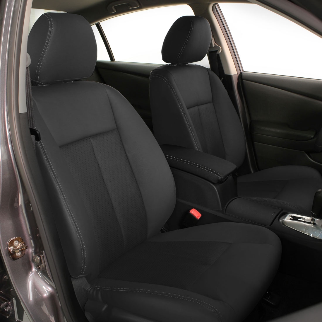 BLACK wrap, Perf Inserts, LT GREY double stitching
