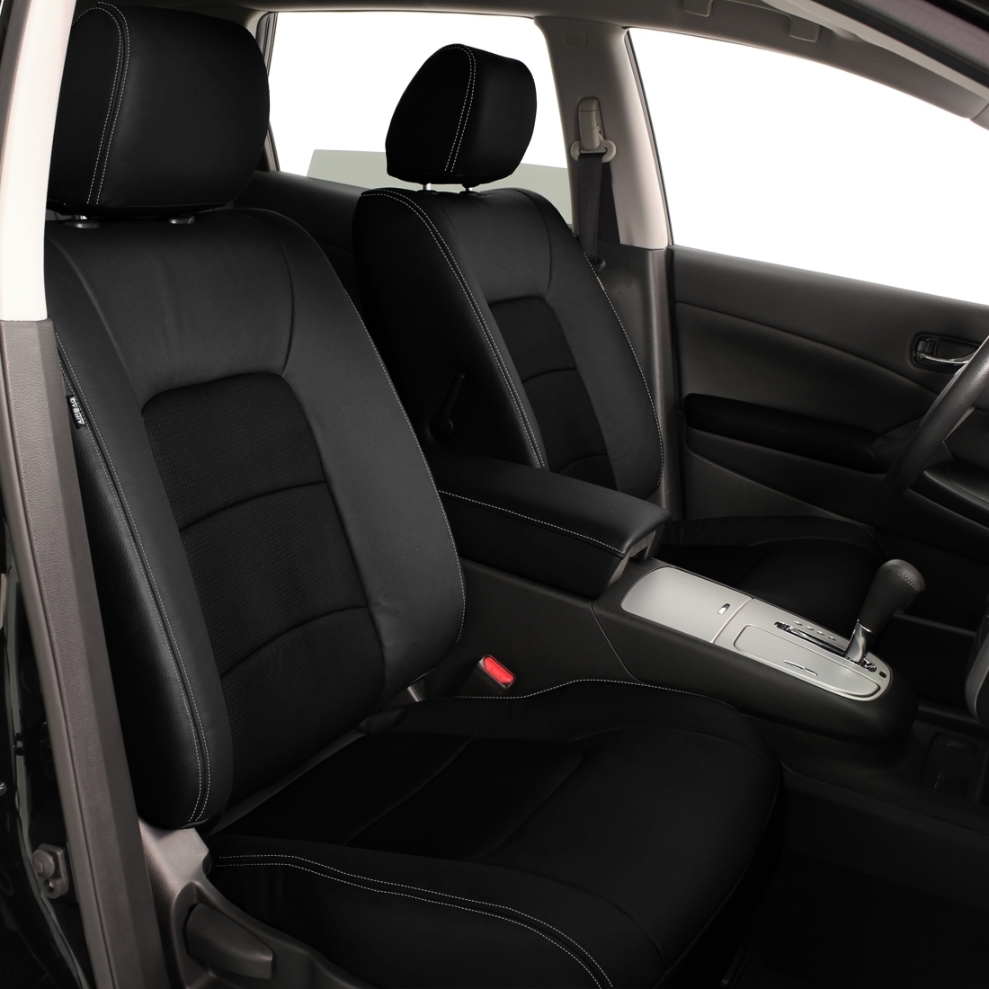 BLACK wrap, Perf Inserts, LT GREY double stitching