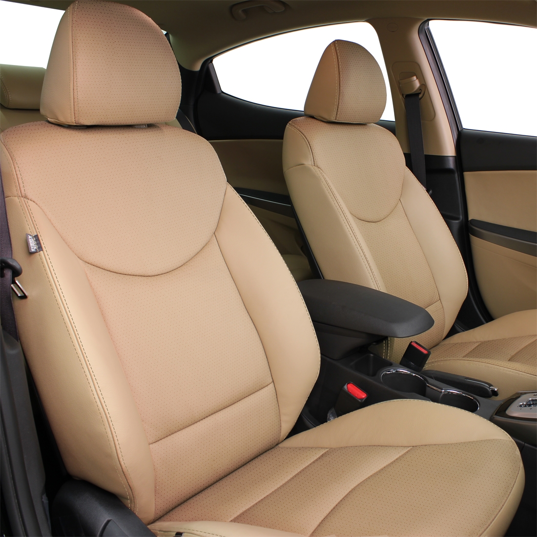 IVORY wrap, Perf Centers, PUDDY double stitching