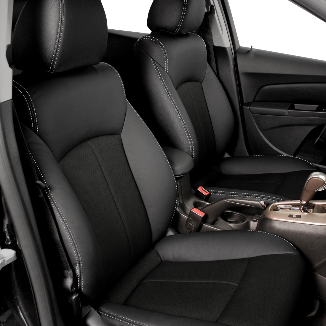 BLACK wrap, Perf Combo, SILVER double stitching