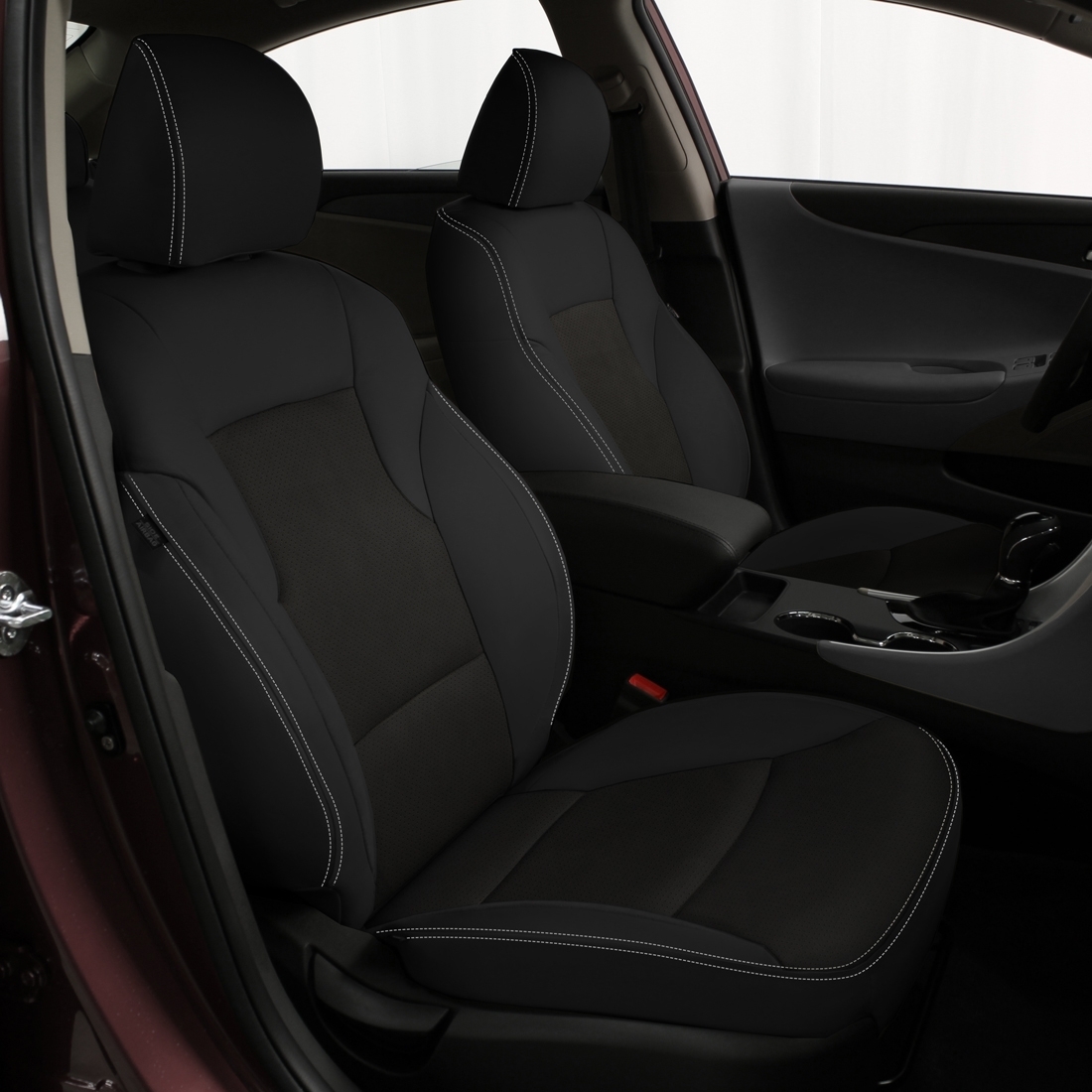 BLACK wrap, Perf Inserts, SILVER double stitching