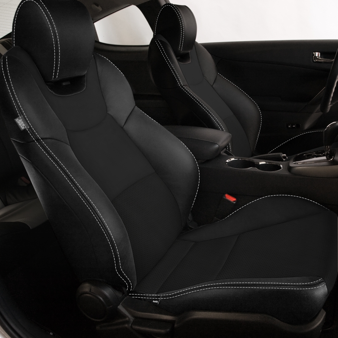 BLACK wrap, Perf Combo, SILVER double stitching