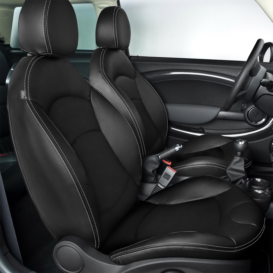 BLACK wrap, Perf Inserts, SILVER double stitching