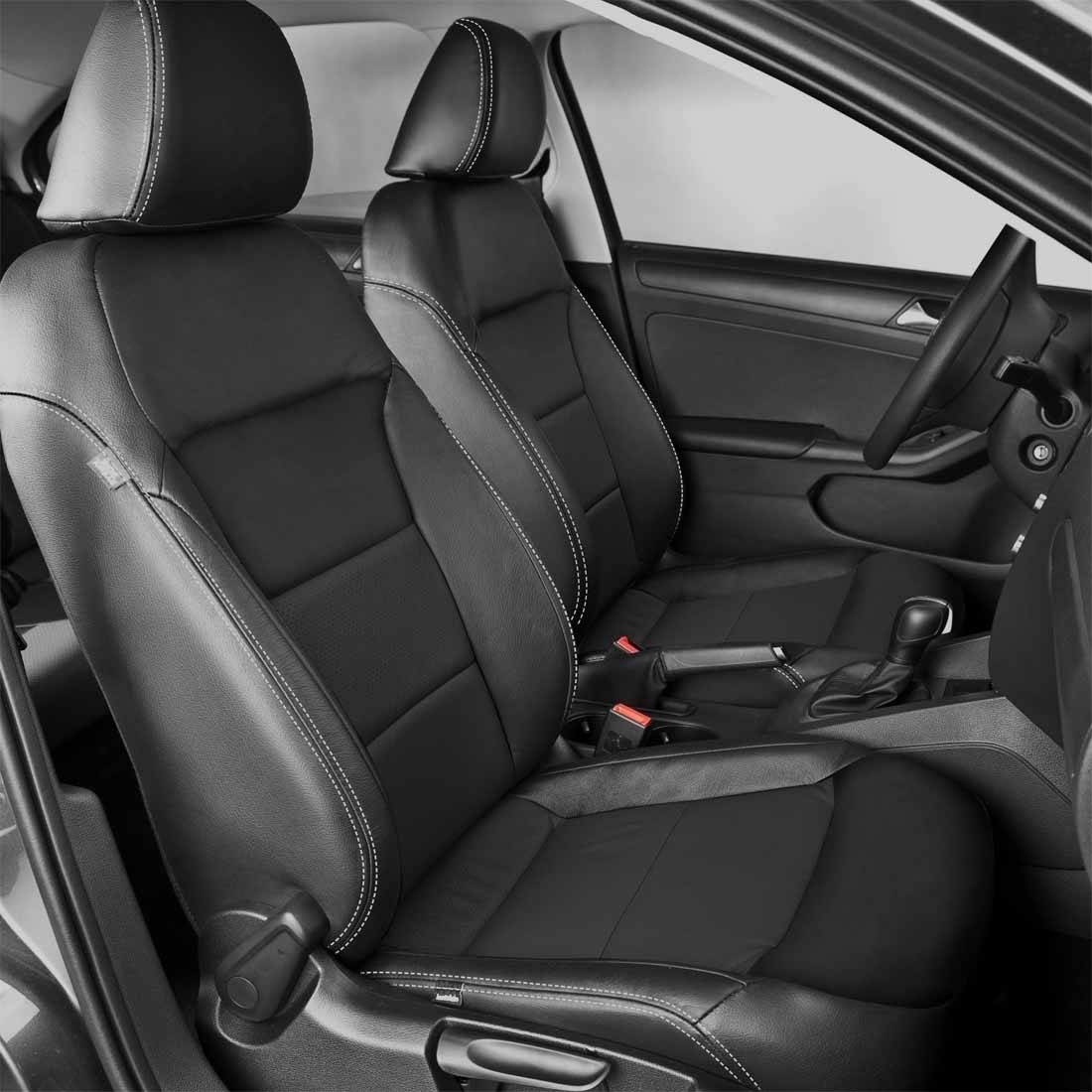 BLACK wrap, Perf Inserts, SILVER double stitching