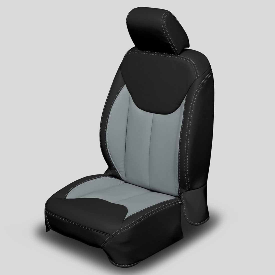 BLACK wrap, DOVE GREY Insert, DOVE GREY double stitching, DOVE GREY wings