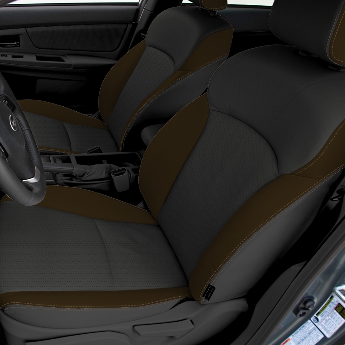 BLACK wrap, MAHOGANY Wings, Perf Combo, TAN double stitching