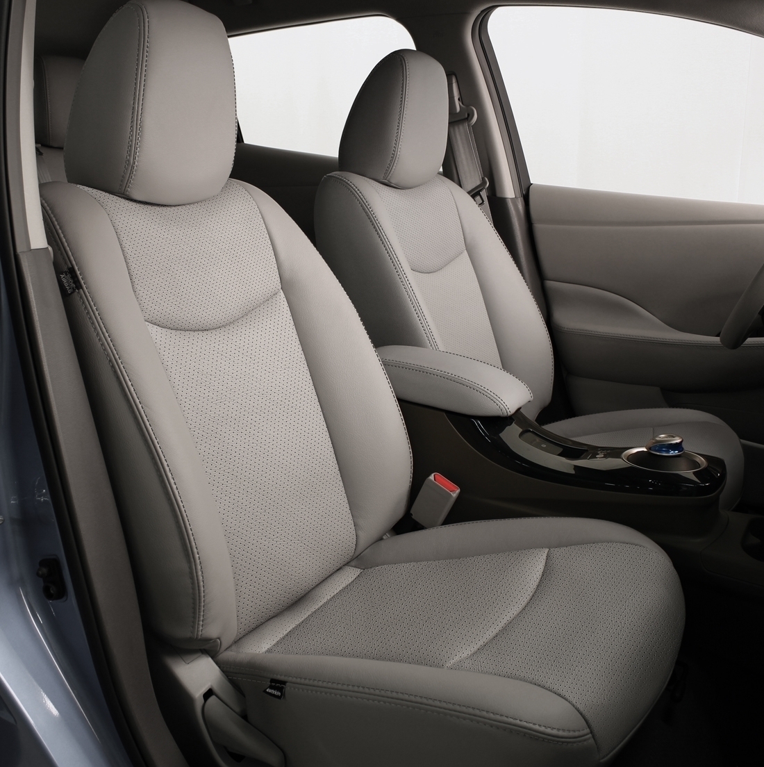 DOVE GREY wrap, Perf Body, CHARCOAL double stitching