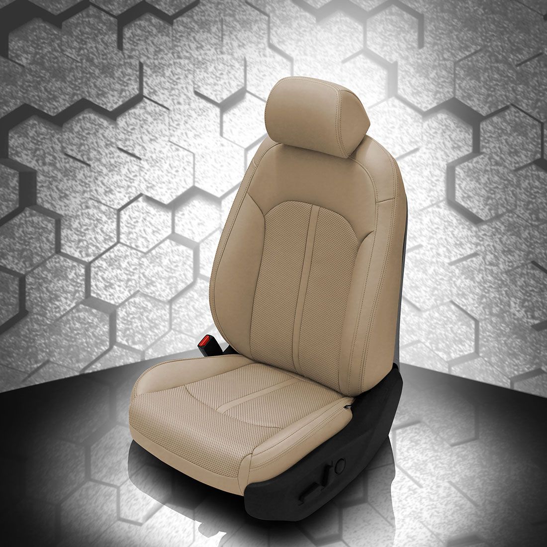 IVORY wrap, Perf Combo, IVORY double stitching