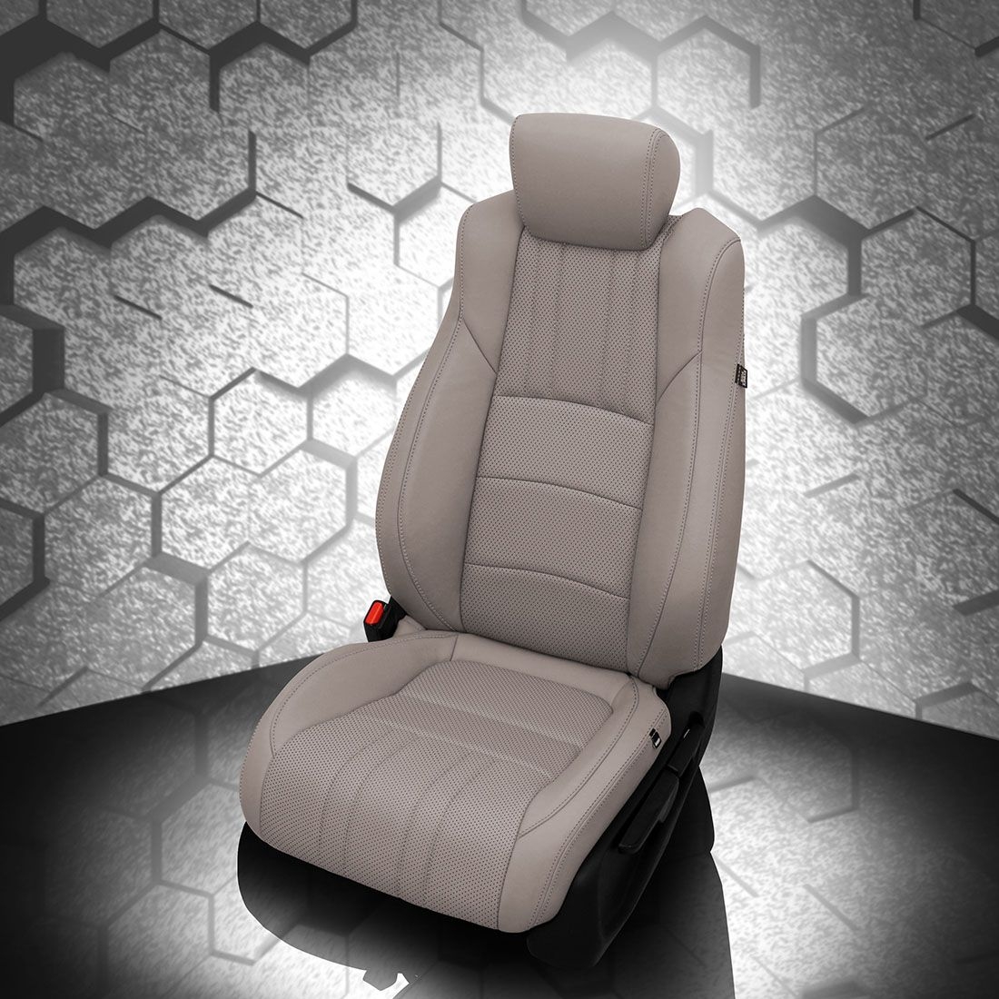 DOVE GREY wrap, Perf Body, DOVE GREY double stitching
