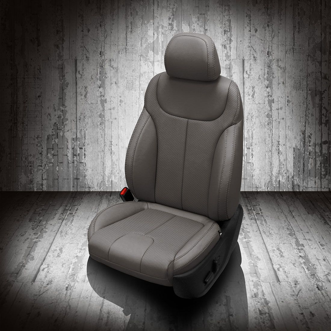 LT GREY wrap, Perf Inserts, LT GREY double stitching