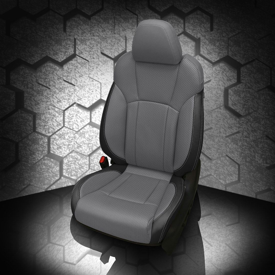 BLACK wrap, LUNAR GREY Center, Perf Body & Wings, LUNAR GREY contrast all stitch, LUNAR GREY wings
