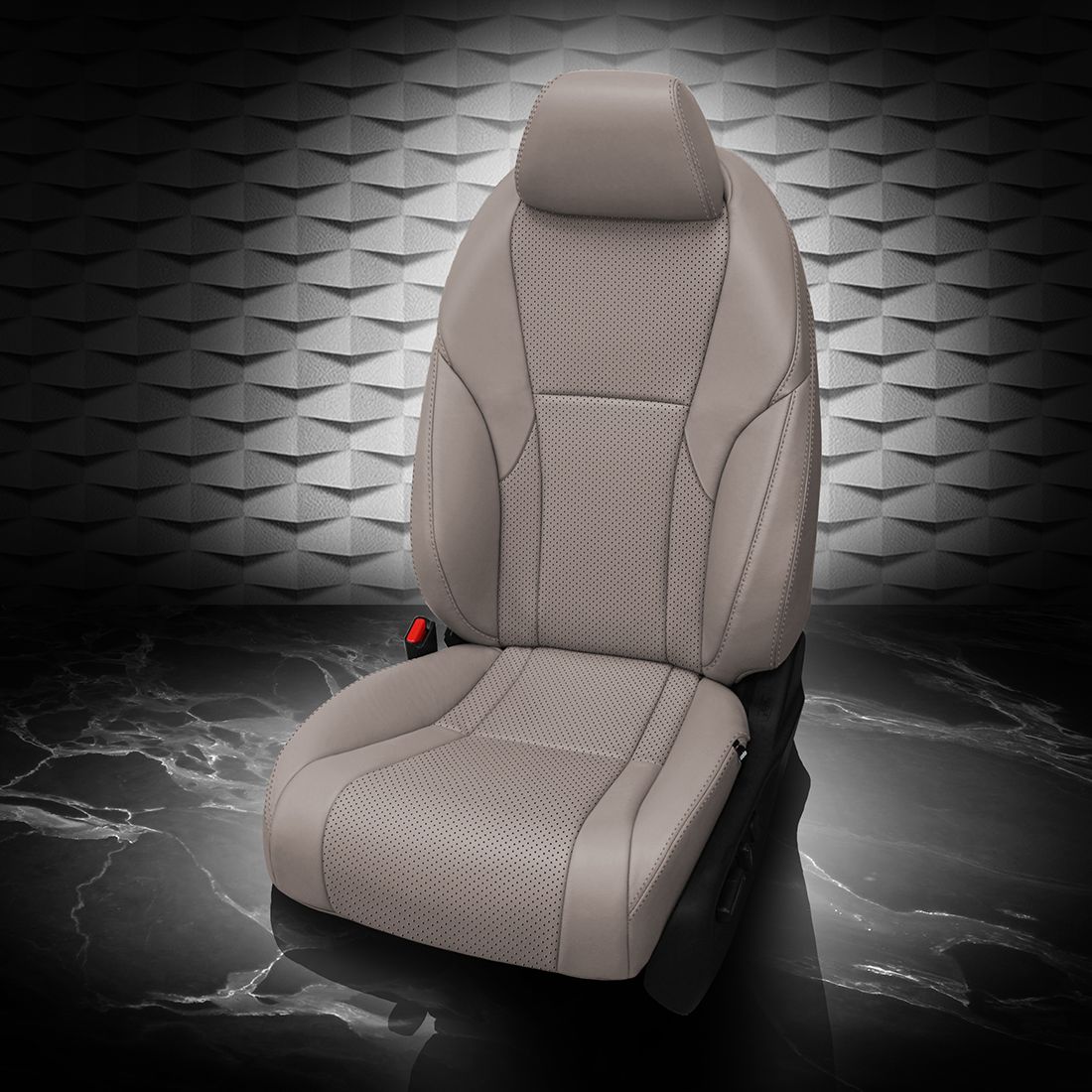 DOVE GREY wrap, Perf Body, DOVE GREY double stitching