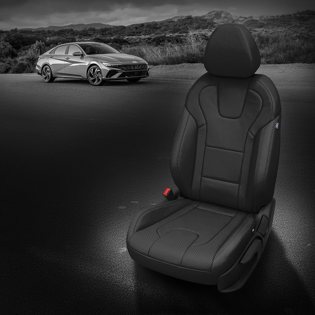 BLACK wrap, Perf Body, BLACK double stitching