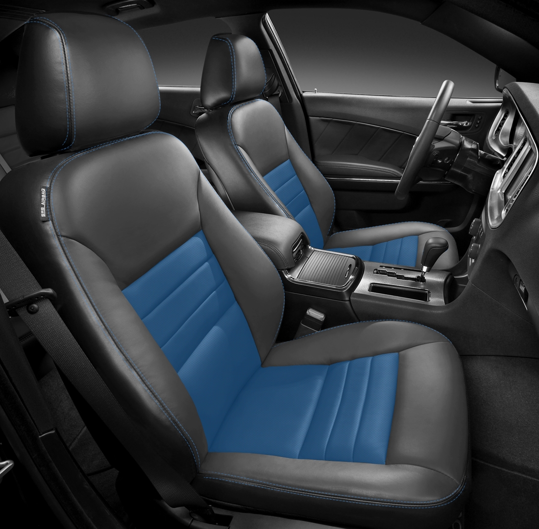 BLACK wrap, COBALT Insert, COBALT double stitching