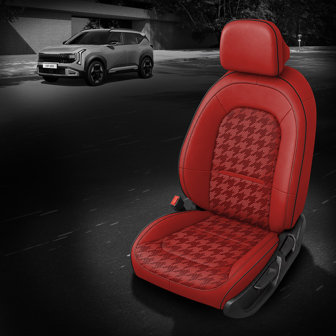 RED wrap, BLACK piping, Tek Art WOLFSTOOTH ART COMBO