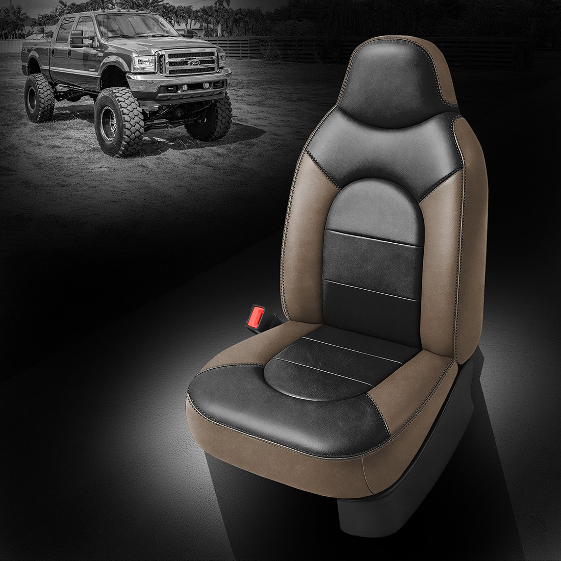 DESERT wrap, BLACK Center, BLACK contrast all stitch