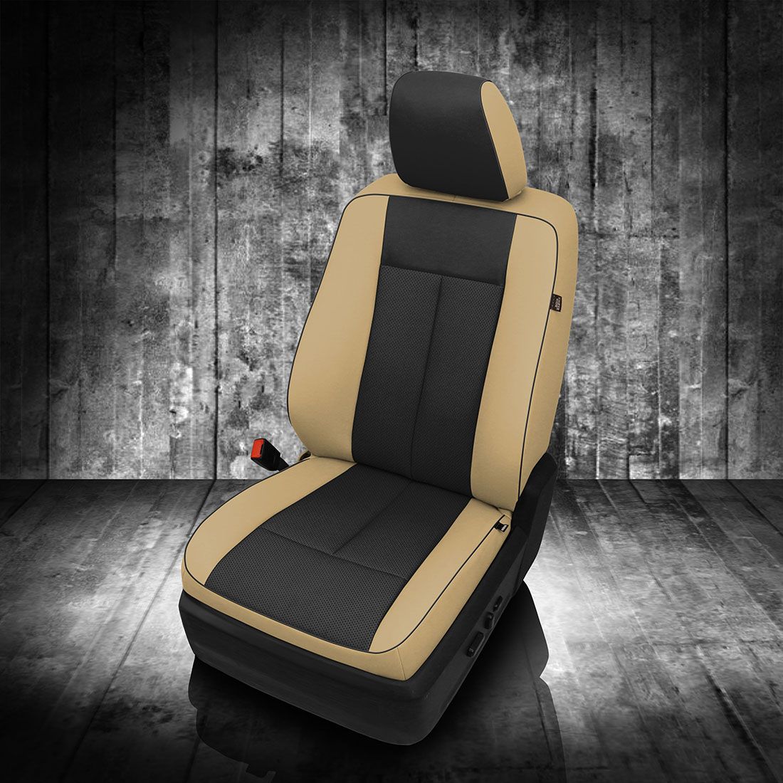 VANILLA wrap, BLACK Center, Perf Combo, BLACK piping