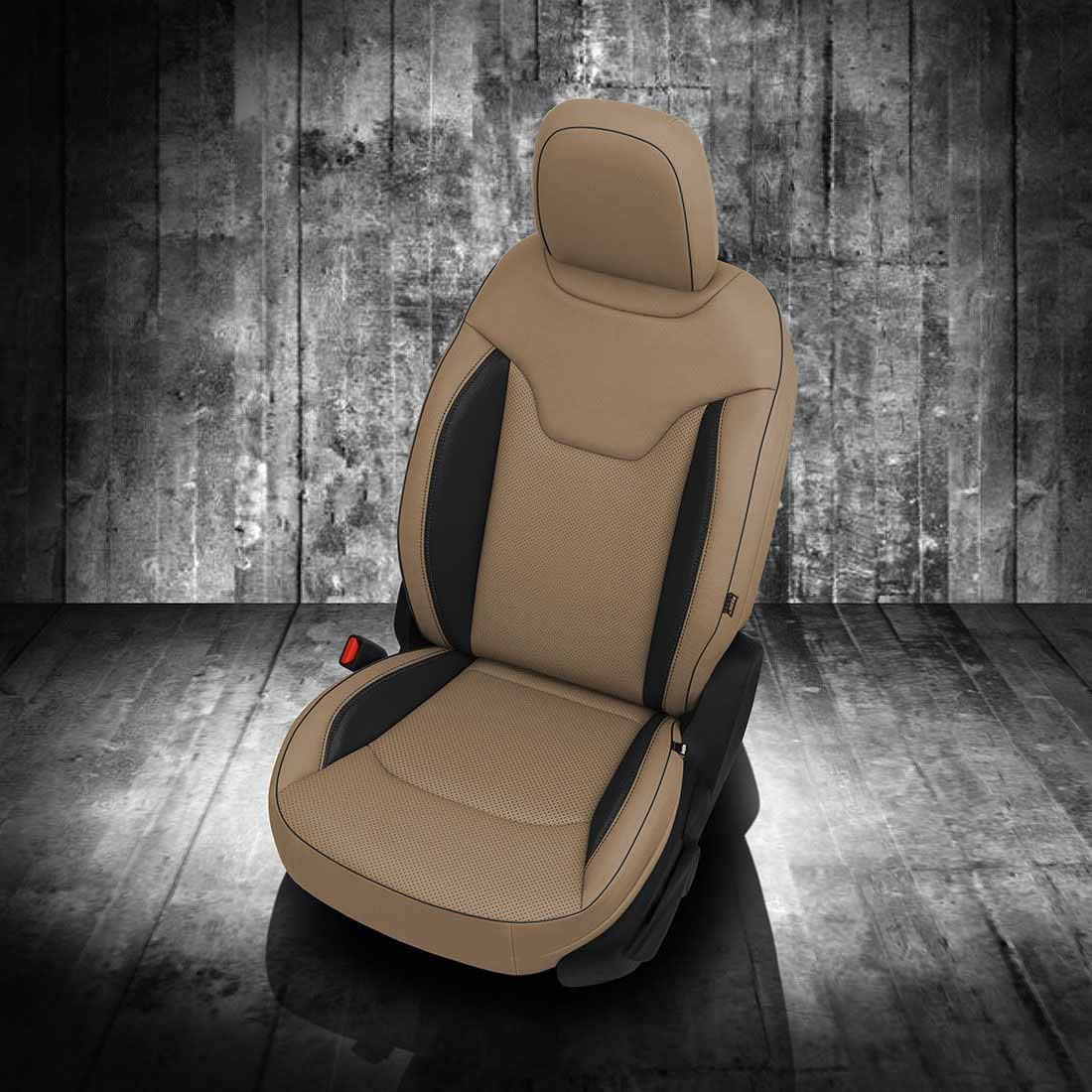SANDSTONE wrap, BLACK Wings, Perf Combo, BLACK piping