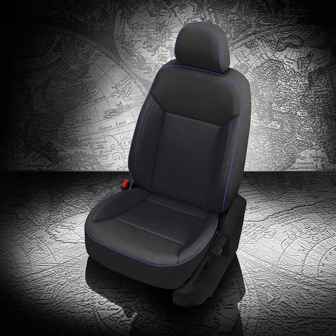 BLACK wrap, BCDA BLUE Insert, COBALT piping, BCDA BLUE wings