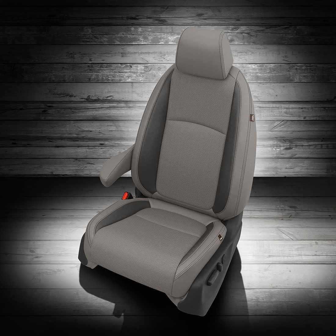 ASH wrap, GRAPHITE Wings, Perf Body, GRAPHITE contrast all stitch