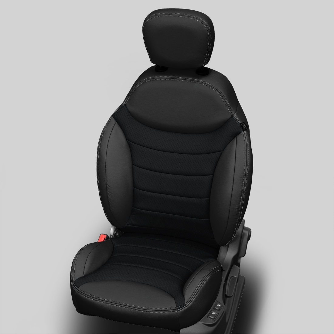 BLACK wrap, ~3030 RAVEN Insert, Perf Inserts, SILVER double stitching