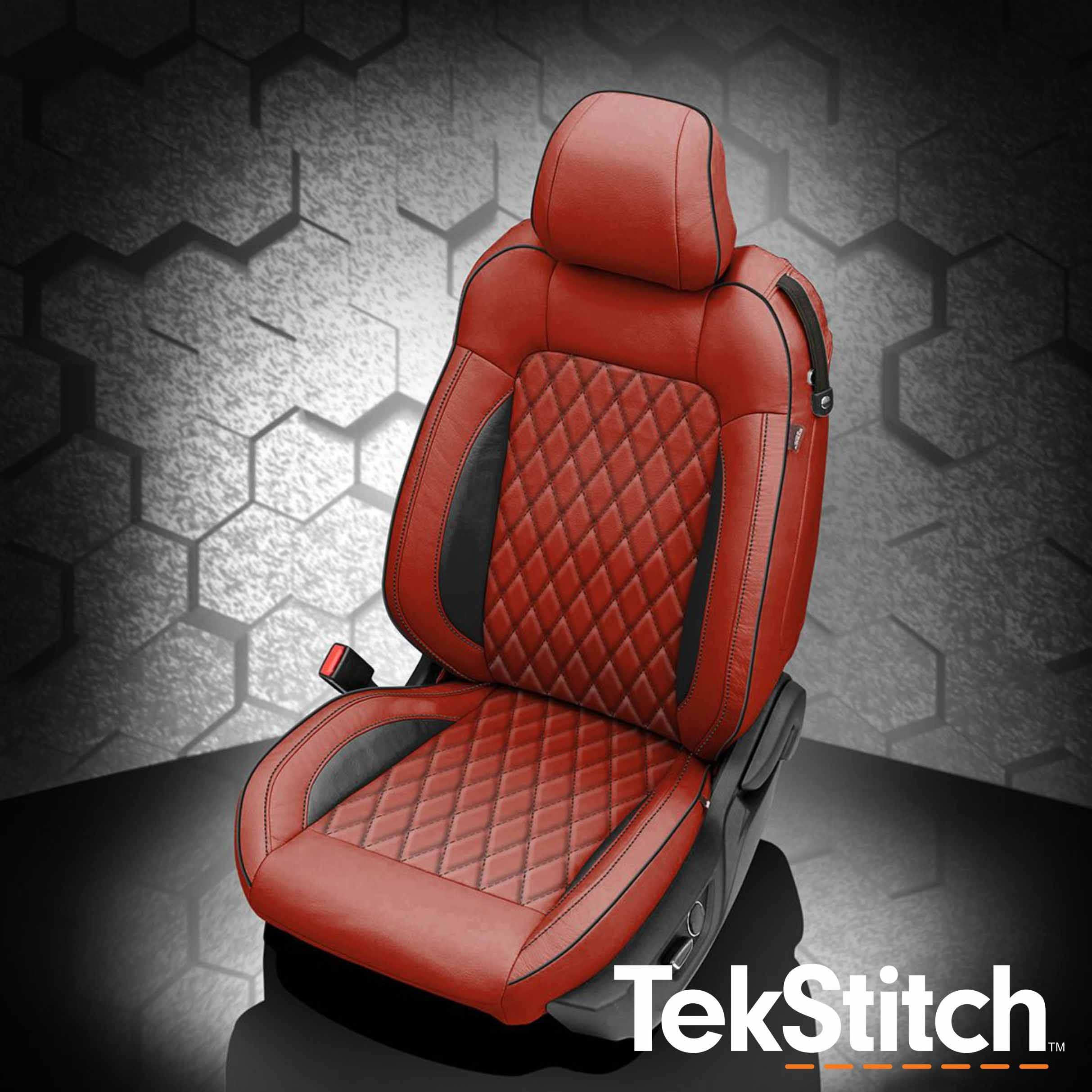 Cardinal wrap, Black wings, Black contrast all stitch, Black piping, TekStitch Diamond insert, Tek Color Black
