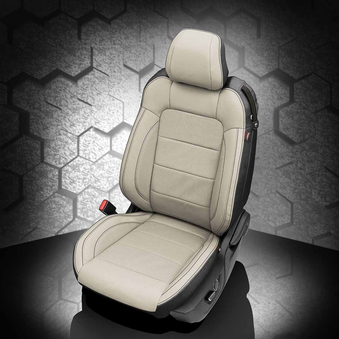 BLACK wrap, ALABASTER Facing, Perf Inserts & Wings, BLACK contrast all stitch