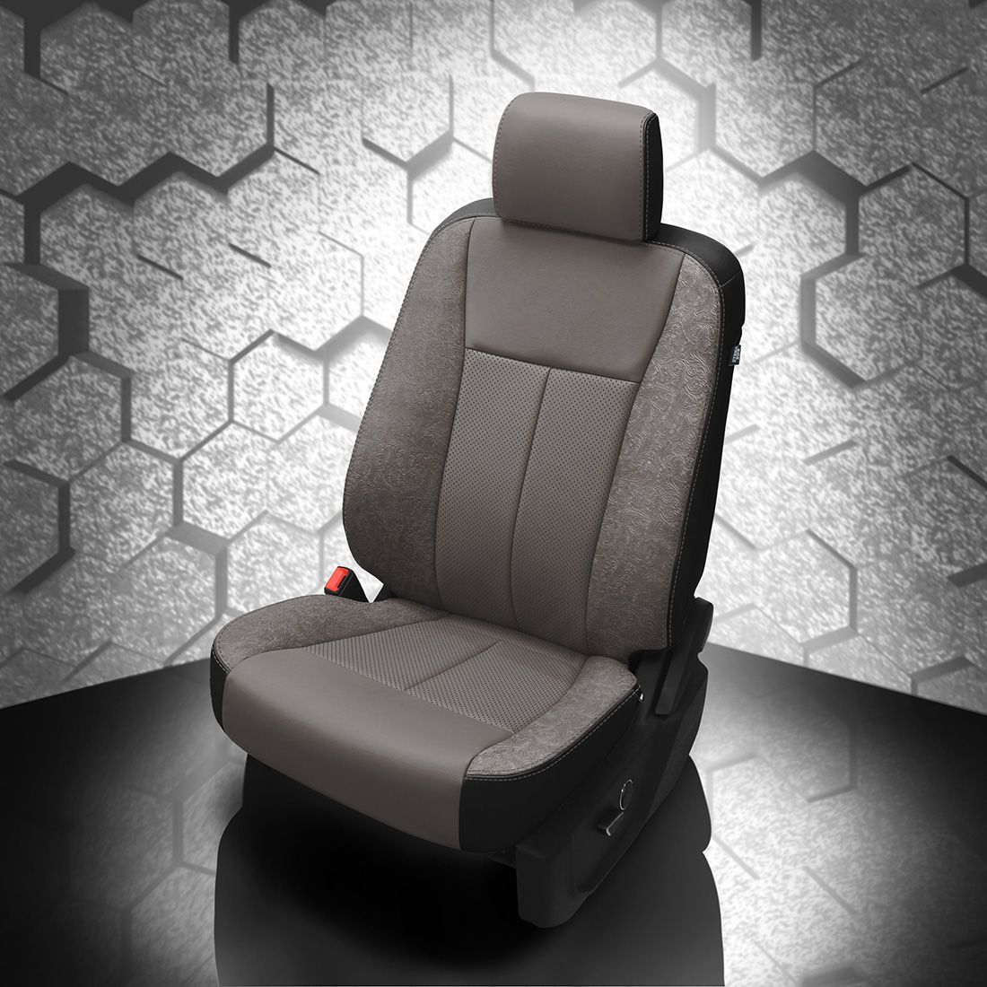 BLACK wrap, STONE Center, Perf Inserts, STONE contrast all stitch, OUTLAW IRON wings