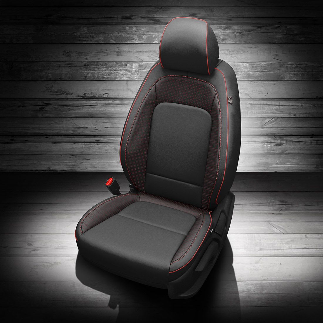 BLACK wrap, BLACK Combo, RED piping, BCDA RED wings