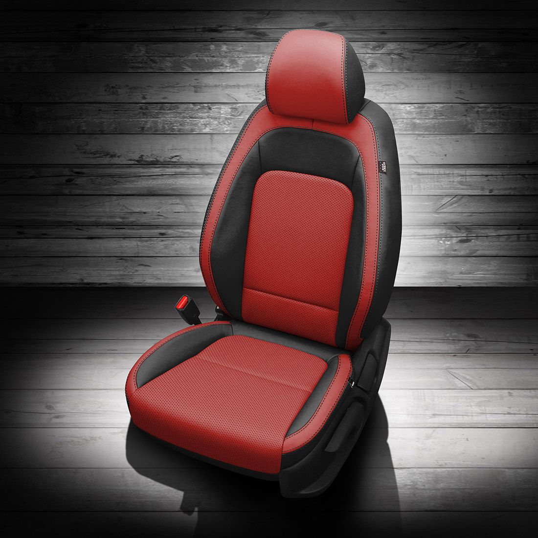 BLACK wrap, RED Facing, Perf Combo, BLACK contrast all stitch, BLACK wings