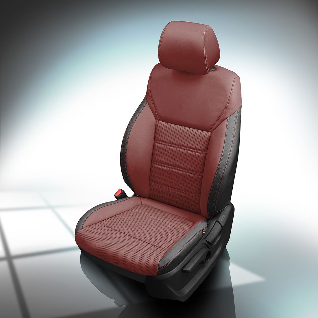 BLACK wrap, MED RED Center, Perf Combo, MED RED contrast all stitch, MED RED wings