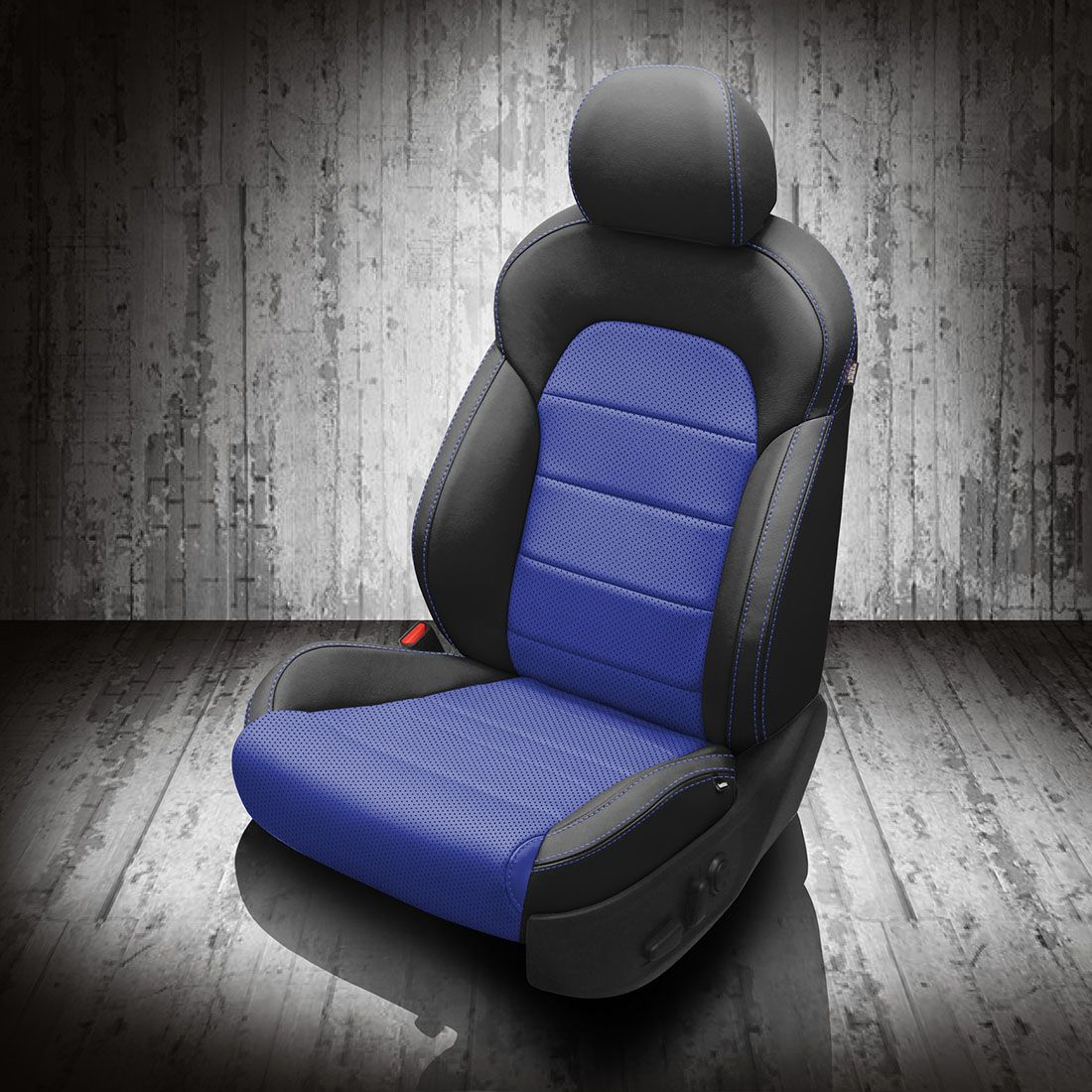 BLACK wrap, COBALT Combo, Perf Combo, COBALT contrast all stitch