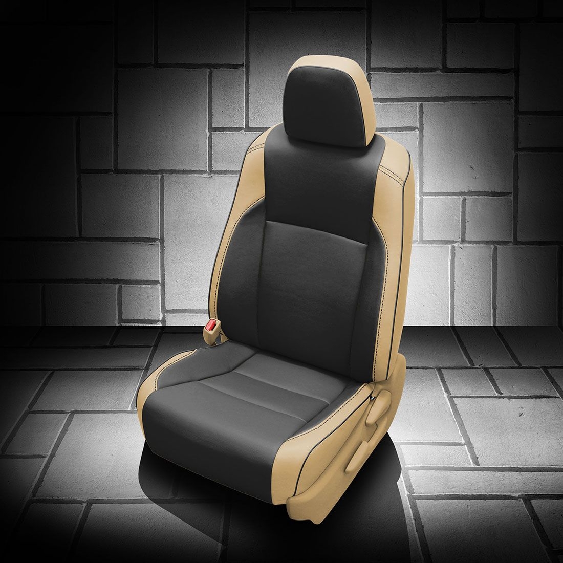 PARCHMENT wrap, BLACK Center, BLACK piping, BLACK wings