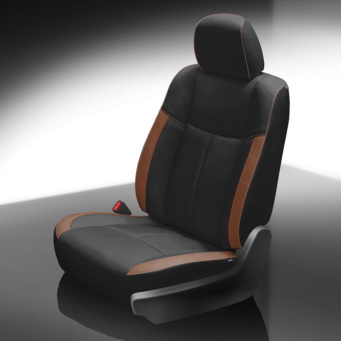 BLACK wrap, MAHOGANY Wings, Perf Combo, MAHOGANY piping