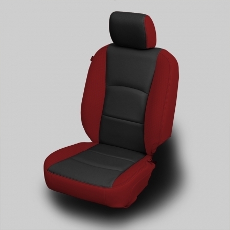 CARDINAL wrap, BLACK Center, Perf Wings, BLACK double stitching