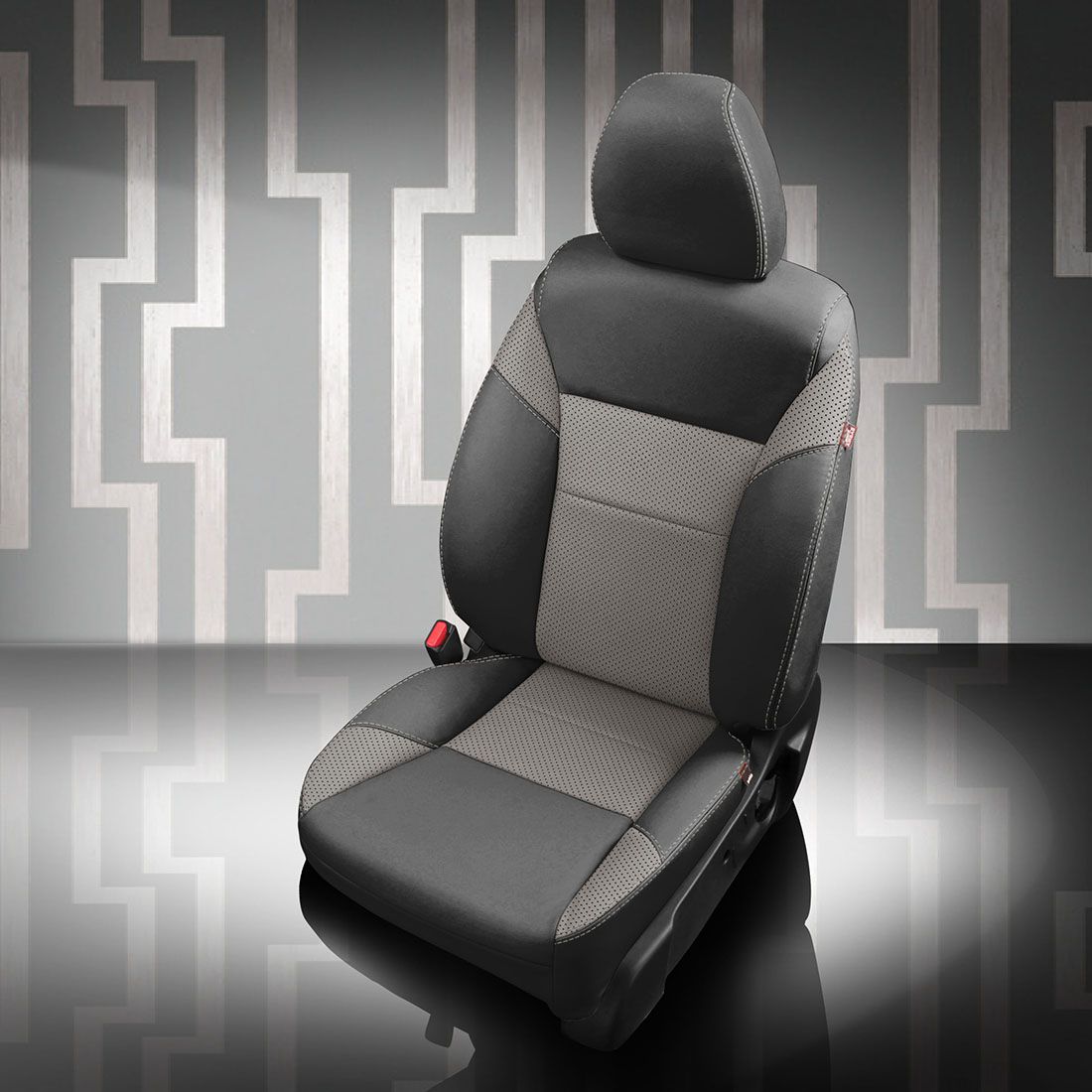 BLACK wrap, ASH Insert, Perf Inserts & Wings, ASH contrast all stitch, ASH wings