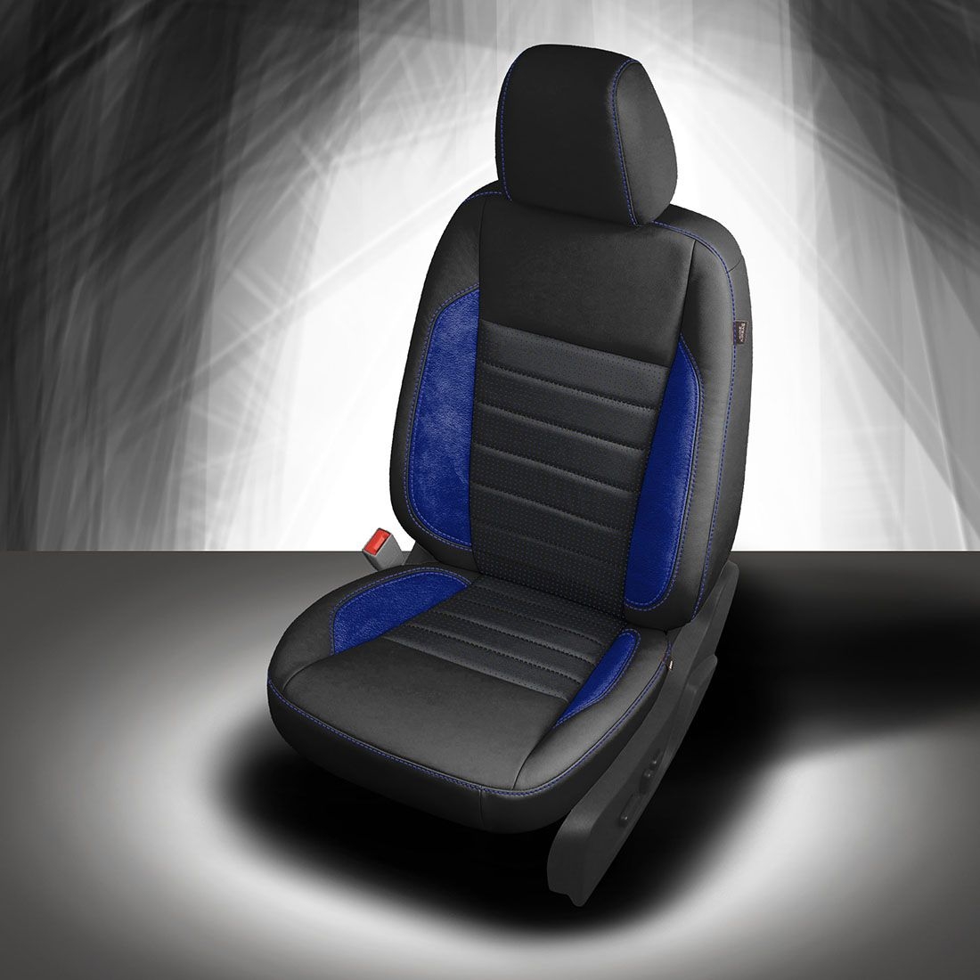 BLACK wrap, BCDA BLUE Insert, COBALT contrast all stitch, ~3037 SAPPHIRE wings