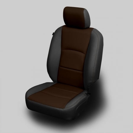 BLACK wrap, COFFEE Center, Perf Wings, COFFEE double stitching