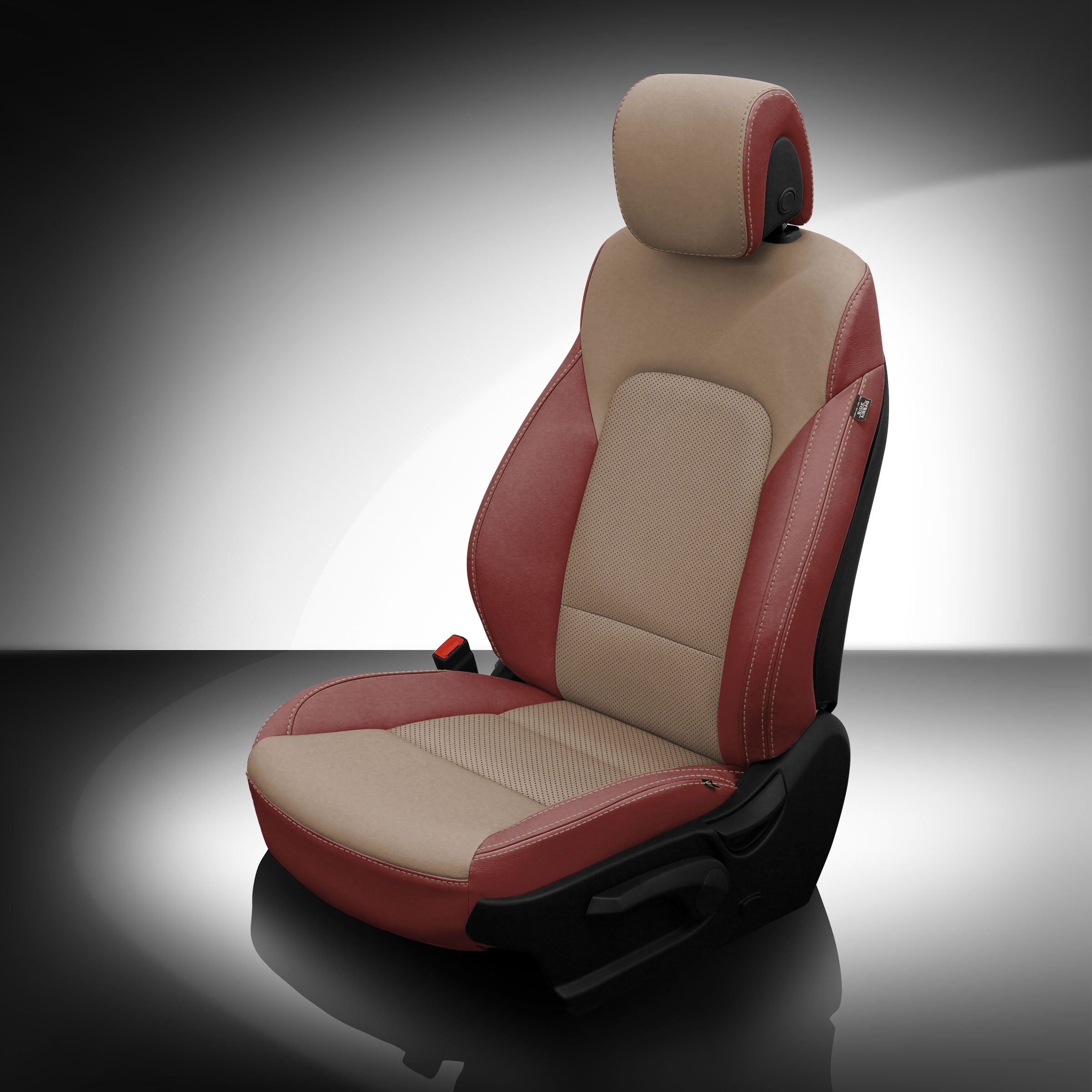 MED RED wrap, ADOBE Center, Perf Inserts, ADOBE contrast all stitch