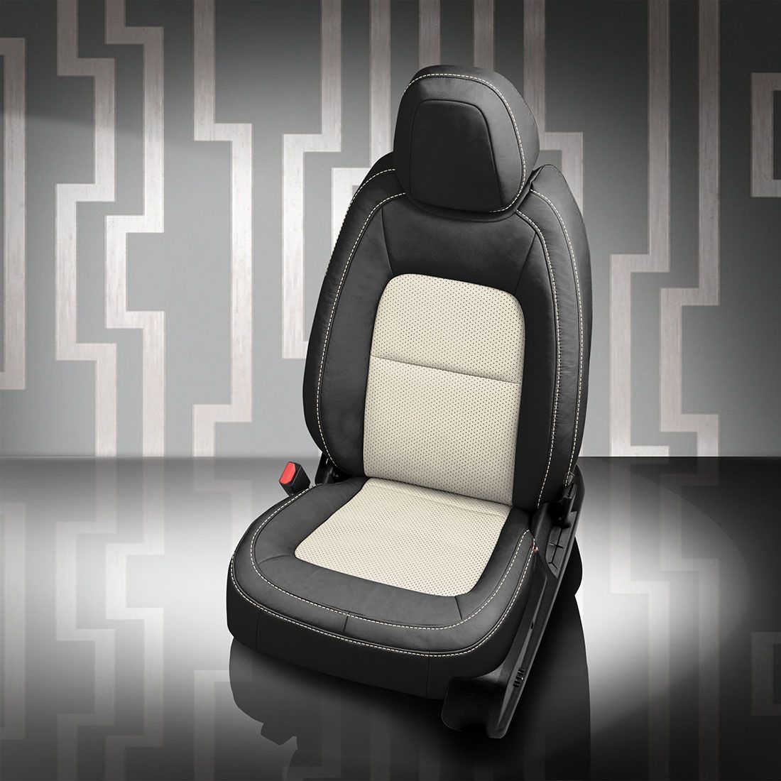 BLACK wrap, PEARL Insert, Perf Inserts, PEARL contrast all stitch