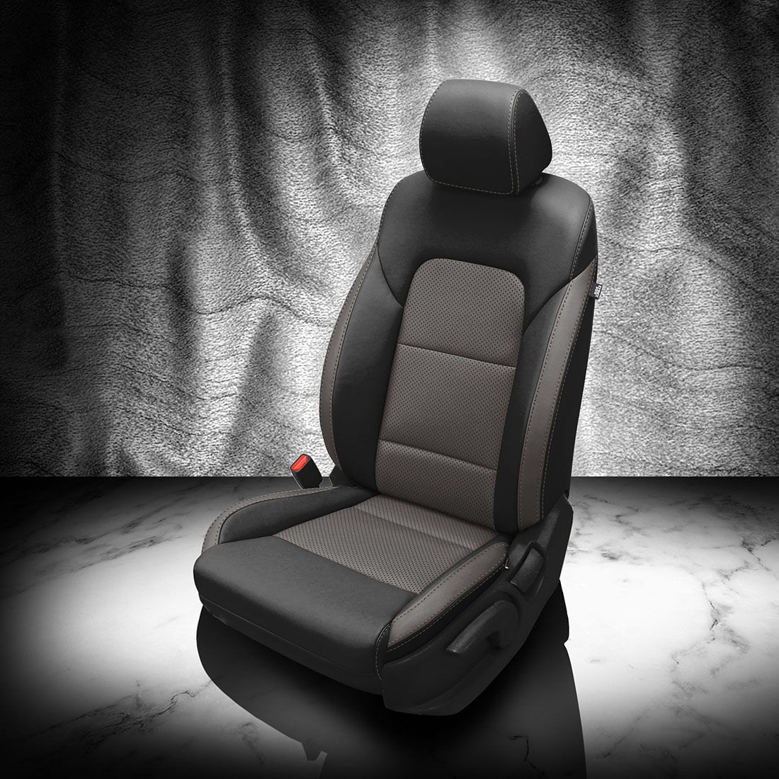 BLACK wrap, LT GREY Insert, Perf Inserts, LT GREY contrast all stitch, LT GREY wings