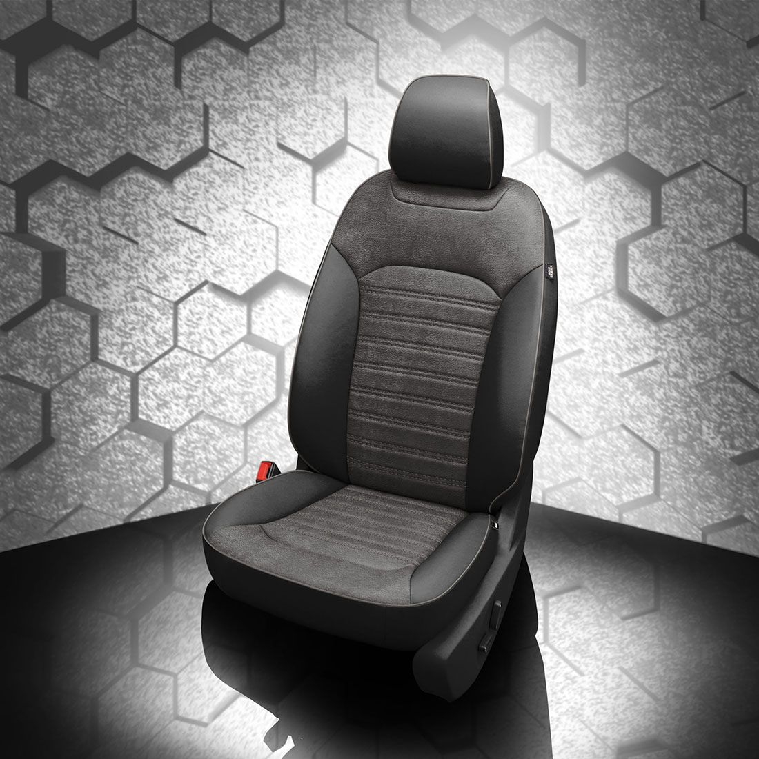 BLACK wrap, ~6929 DARK SLATE Body, LT GREY piping