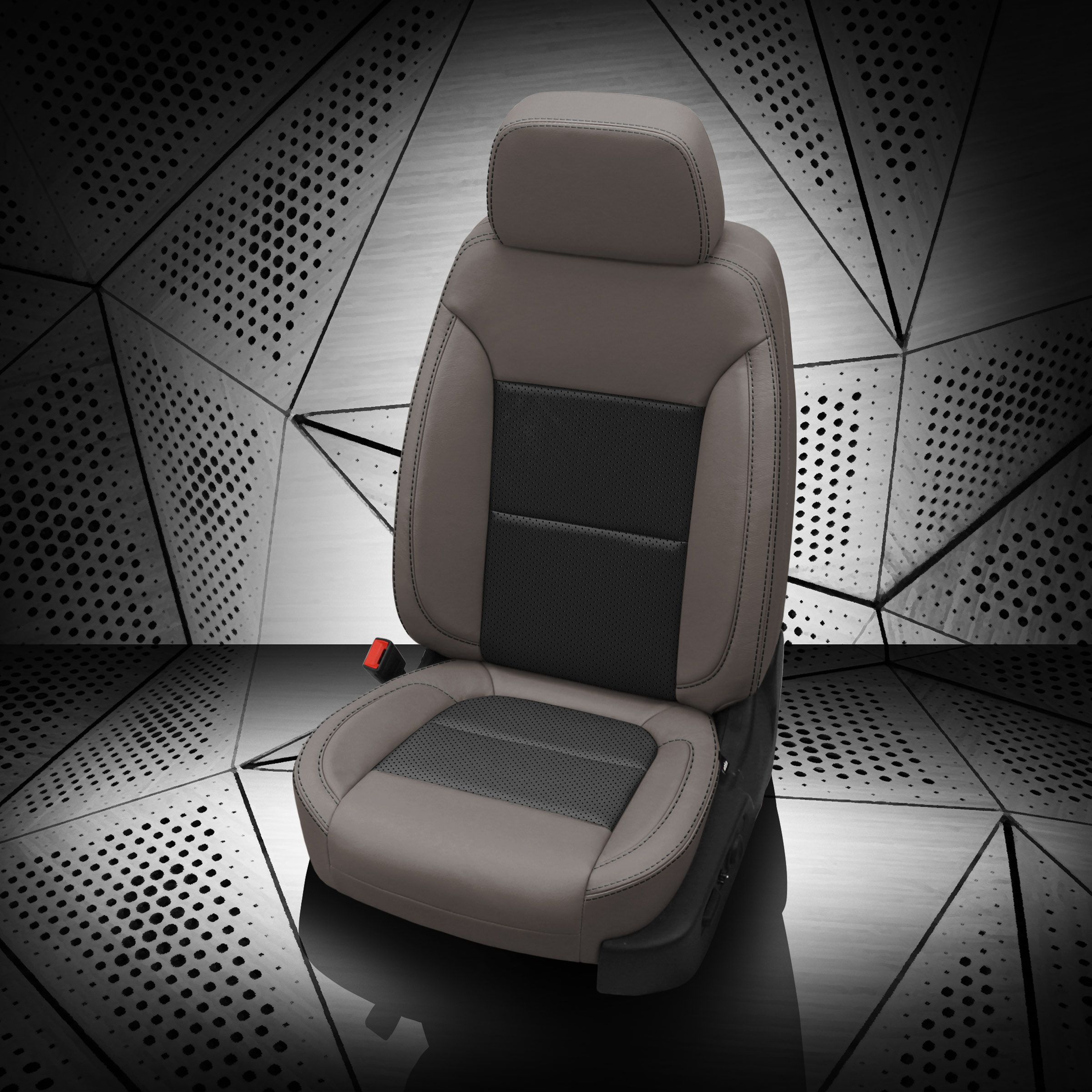 PLATINUM wrap, BLACK Insert, Perf Inserts, BLACK contrast all stitch
