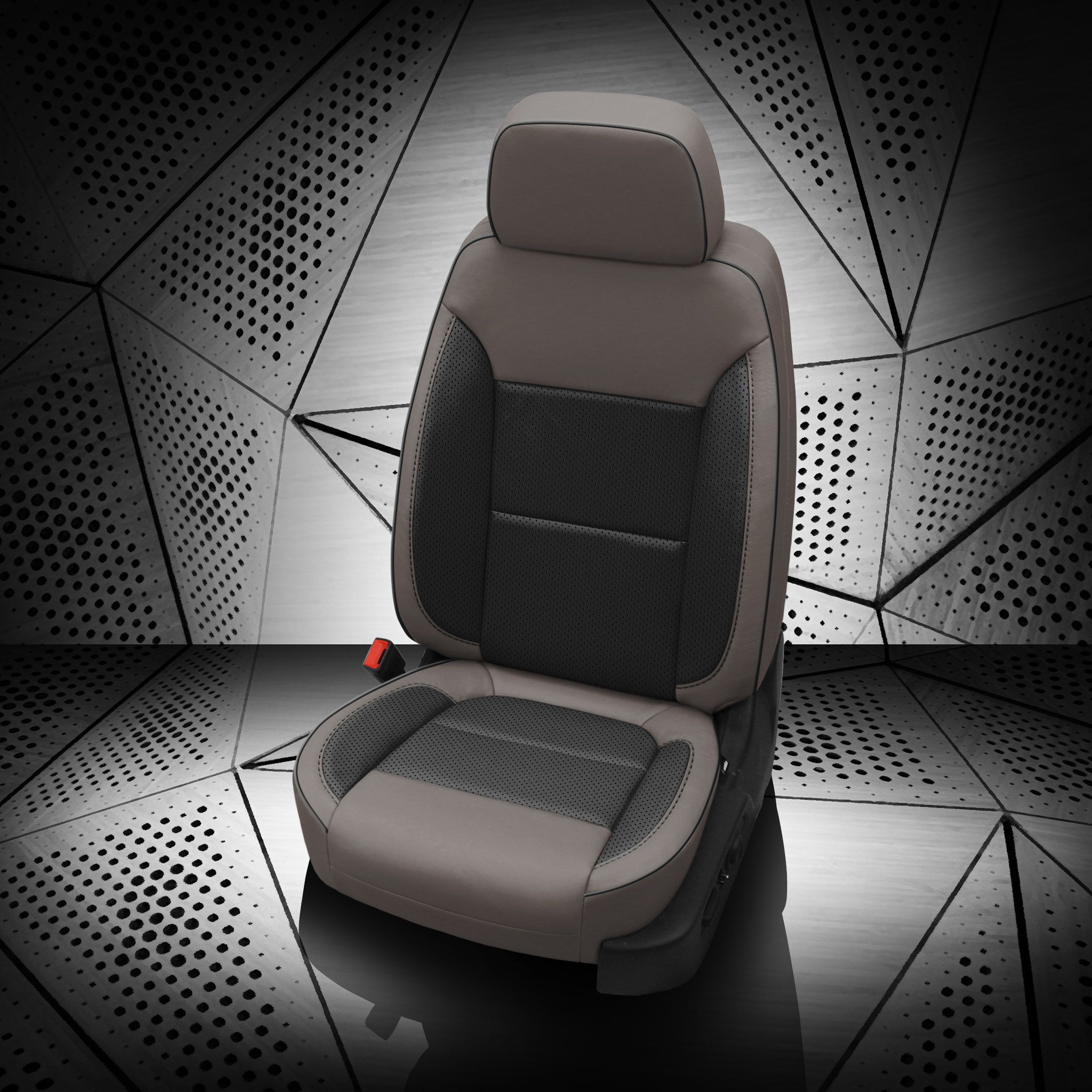 PLATINUM wrap, BLACK Insert, Perf Inserts & Wings, BLACK piping, BLACK wings