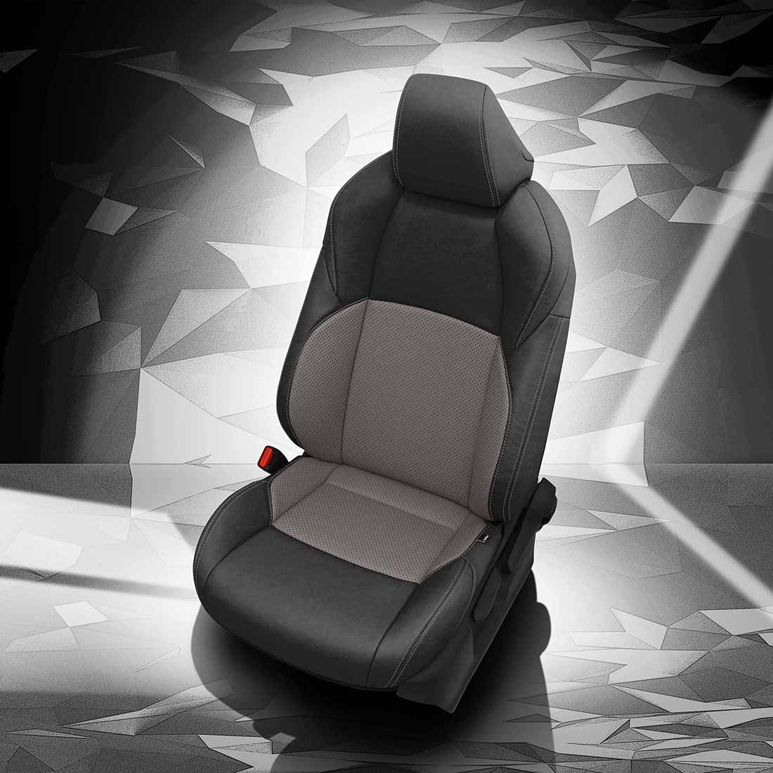 BLACK wrap, ASH Insert, Perf Inserts & Wings, ASH contrast all stitch, ASH wings