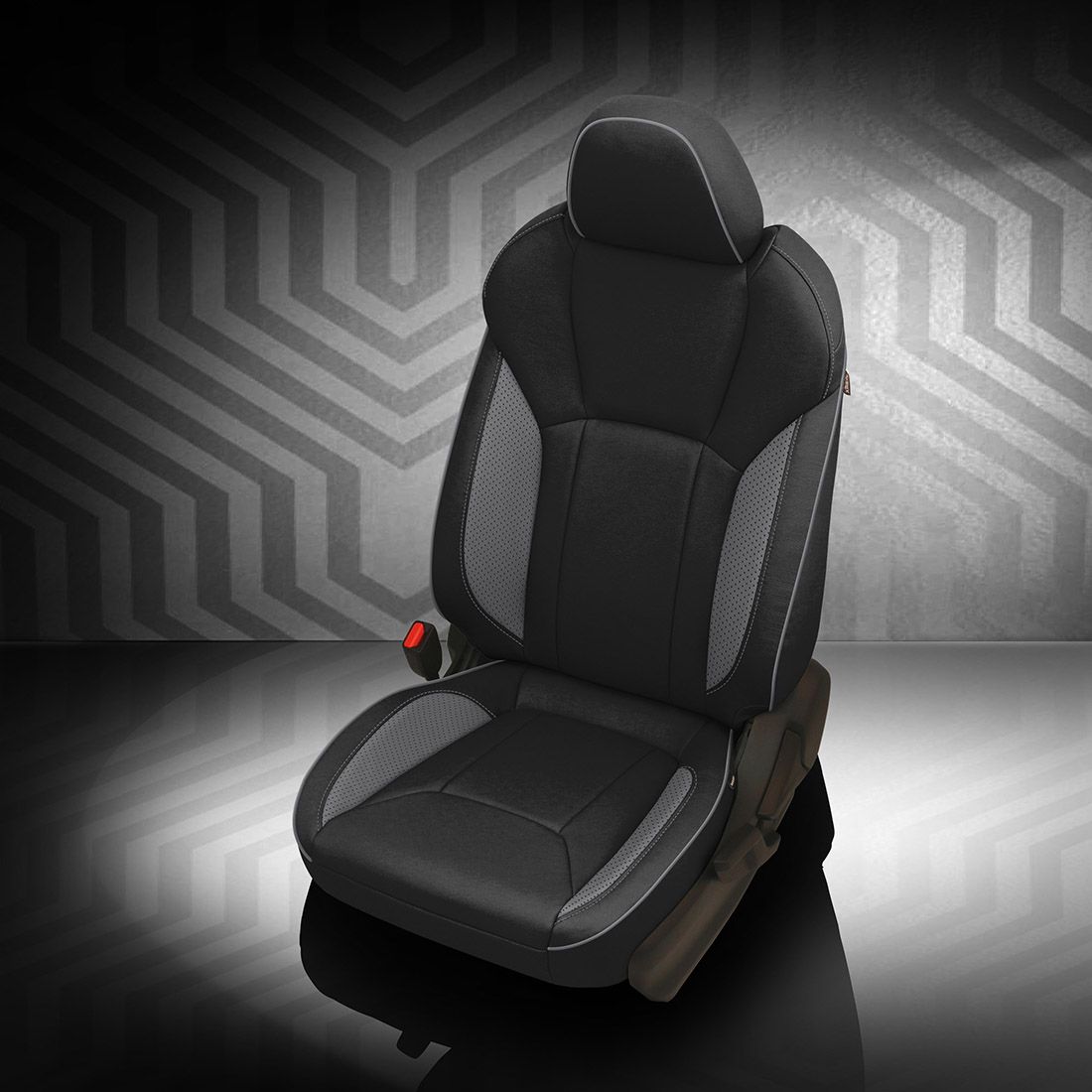 BLACK wrap, LUNAR GREY Wings, Perf Wings, LUNAR GREY piping