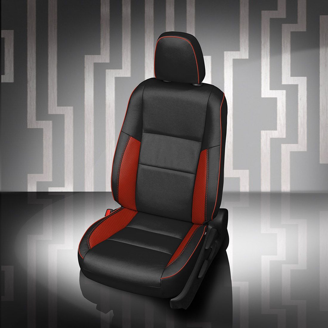 BLACK wrap, CARDINAL Wings, Perf Wings, CARDINAL piping
