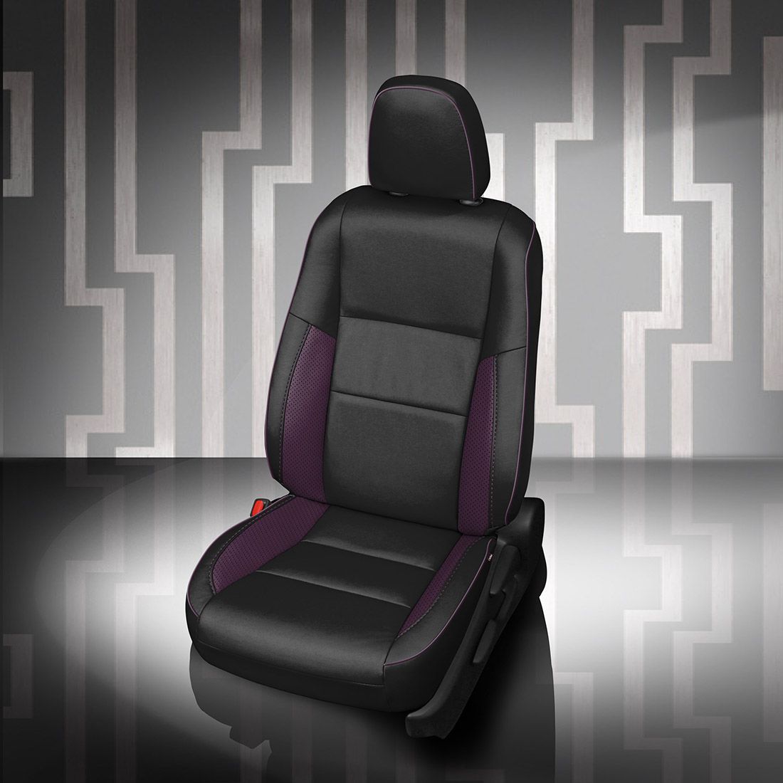 BLACK wrap, PURPLE Wings, Perf Wings, PURPLE piping